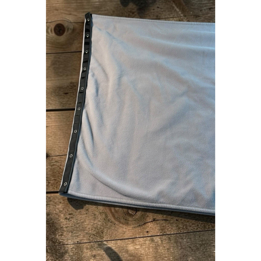 Lululemon Athletica Vinyasa Scarf One Size Gray Fleece Snap Buttons Versatile - Picture 9 of 10